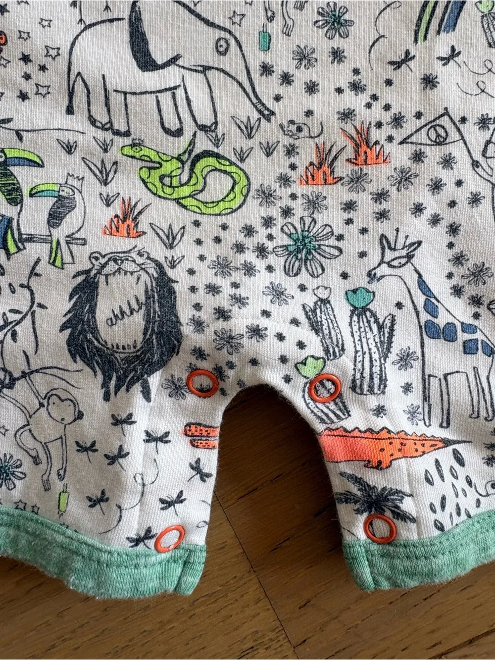 Egg by Susan Lazar printed romper - size 6 months